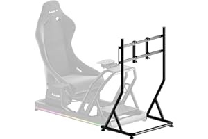 Huzaro Speed 9.1 Support Écran Simracing, Support TV sur Pied Réglable 32–55 Pouces, Compatible VESA, Charge 50 kg, Châssis Simracing Solide, Alternative à Oplite, Idéal pour Cockpit Gaming et Télé