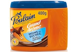 ZEELEC Poulain Chocolat Grand Arôme Moins de Sucre 400 g