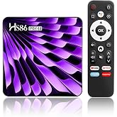 Android 14 TV Box, with RK3518 Quad Core Processor, 2GB RAM and 16GB ROM, Support 4K Decoding, Dual-Band Wi-Fi 6 and Bluetoot