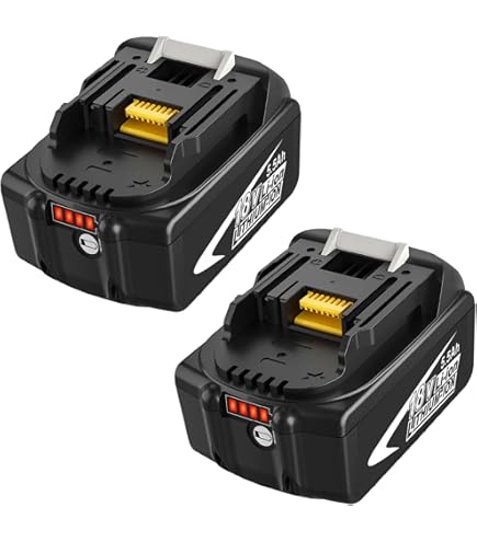 2X Remplacement Pour Makita Batterie 18V 5.0Ah BL1850B BL1850 BL1860B BL1860 BL1840 2Packs BL1860B Ersatz Für Akku 18V (Rouge