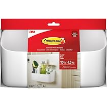 Panier De Rangement Command 4,5 Kg - Adhésif Sans Perçage, Pour Placard Ou Garde-manger, Blanc