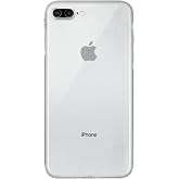 KZY CONTACT Transparent Silicone Case with Cover Camera Protection Stopper, compatible with Apple iPhone 8 Plus
