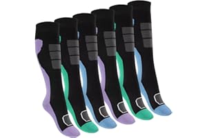 Footstar Kinder Thermosocken Outdoor Kniestrümpfe (6 Paar) Bunte Winter Strümpfe