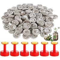 N/U 100 Stück Torf-Pellets, Torfblöcke, gepresst, für die Anzucht von Gartenpflanzen, Starthilfe und Keimung für…