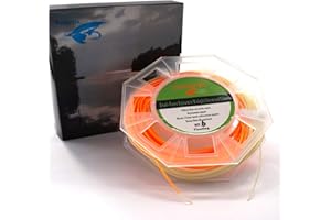 Aventik Floating Fly Fishing Lines with Exposed Loop or 2 Welded Loops 90FT Weight Forward Fly Fishing Line 3wt/4wt/5wt/6wt/7wt/8wt