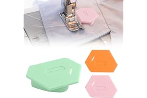 Calkkrer Lot de 3 guides de couture magnétiques, aide à l'ourlet polygonal, accessoires de machine à coudre, accessoires de couture pour machine à coudre, poids de couture multifonction et accessoires