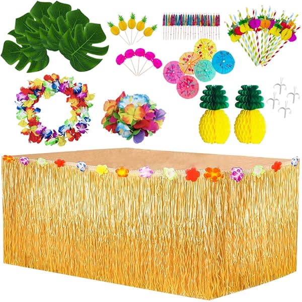 Guirlande Fleurs Hawaïennes Guirlandes Hawaiiennes YSTrillion - Lot De 10 Colliers Fleurs - Décoration Fête Plage Luau - Multicolore Collier Fleur Hawaïen