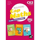 Maths CE2 Cycle 2 CAP Maths: Fichier entrainement, cahier g&eacute;om&eacute;trie, livret probl&egrave;mes et &eacute;nigmes
