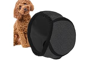 Luieonm Bez klapek nauszniki dla psów – ciche uszy dla psów, ochrona przed hałasem, wodoodporne nauszniki, antypoślizgowe, regulowane Snood do pielęgnacji zwierząt domowych, kąpieli, fajerwerków