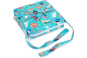 BSTKEY Siège rehausseur avec sangles pour bébé et enfant - amovible, réglable et lavable