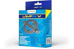 LAMPFIX Armatuurophanging, bevestiging, installatie voor wand- en plafondarmaturen Complete set voor standaard holle wand- of inbouwdoos met Ø 60 mm (schroefafstand) 62 mm (binnenmaat) DIN49073-1