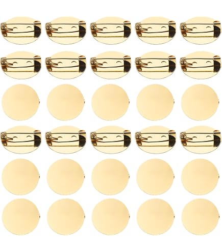 120 Broches De Sécurité 20mm 25mm 30mm 35mm - Fermoirs Badge Avec Trous SOFPLATE
