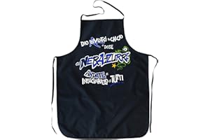 PASSAPAROLA Grembiule da Cucina simpatico, spiritoso,grembiule divertente-umoristico,MADE IN ITALY, 100% Cotone,dimensioni indicative 64x80 cm.