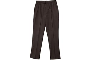 GENÉRICO Pantalón Adaptado Hombre - Verano - Pantalon Vestir con Goma en la Cintura - Tallas Grandes - Gris/Marino/Tostado
