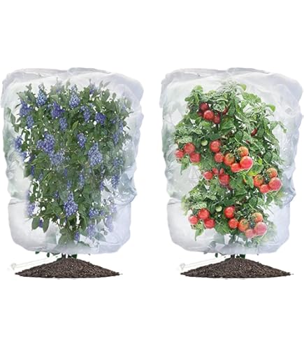 1 Filet De Jardin Avec Cordon De Serrage, Protection Pour Plantes De Jardin Contre Les Oiseaux, Les Coléoptères, Les Cigales Et Les Insectes, Filet De Jardin Pour Arbres Fruitiers Et Arbustes (99