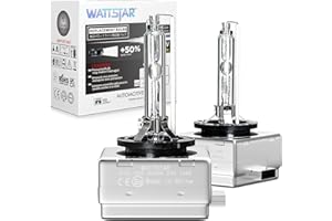 ‎WATTSTAR wattstar D1S 6000K, Xenonlampe Ersatzlampe, HID D1S Xenonlampe, 35W HID Scheinwerferlampe, IP68 wasserdicht.…