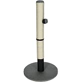 Kerbl Pet Opal Pro Scratching Post 40 x 40 x 80 cm, for Cats, Natural Sisal Coated, Claw Care, Post Diameter 7 cm, Protects F