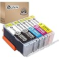 Sotek 280XL 281XL 280 281 C A K E Ink Cartridges, Work with PIXMA TR7520 TR8520 TR8620 TS6120 TS6220 TS8120 TS8220 TS9120 TS9520 TS9521C TS702 Printer 5 Color Without Photo Blue