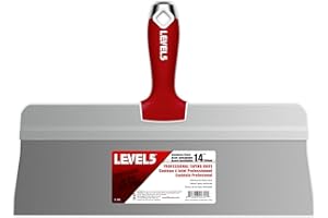 14" Big Back Taping Knife | LEVEL5 | Stainless Steel w/Soft Grip Handle | 5-196