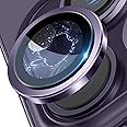 Goton for iPhone 14 Pro Max iPhone 14 Pro Camera Lens Protector, Keep Original Camera HD Glass Metal Camera Lens Screen Cover Film for iPhone 14 Pro Max / 14 Pro Accessories Purple