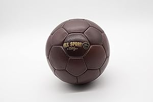 ALL SPORT VINTAGE - Ballon De Handball - Cuir De Vachette - Cousu Main. Marque Française.