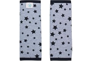 JYOKO KIDS Protector Arnes para Silla de Paseo, Compatible con Maxicosi (Black Star, 17 x 18)