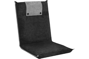 bonVIVO Chaise Longue - Sedia Pieghevole con Schienale per Pavimento - Cuscino da Terra Richiudibile - Sdraio Mare, Yoga, Gaming, Meditazione, Lettura