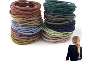 JANEROWEE Liens de Cheveux 140 Pièces, Élastiques à Cheveux, Multicolore Cravates Elastiques, Multicolor Cheveux Élastiques Cravates Cheveux pour Femme & Filles.
