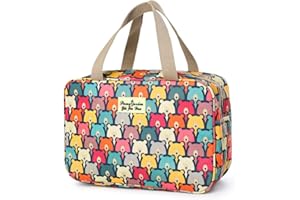 wordmouk Neceser de Viaje para Cosméticos Portátil Grande Neceser Maquillaje Organizador, Bolsa de Aseo, Bolsa de Cosmeticos Almacenamiento Impermeable, Estuche Maletin Maquillaje para Mujer Niña