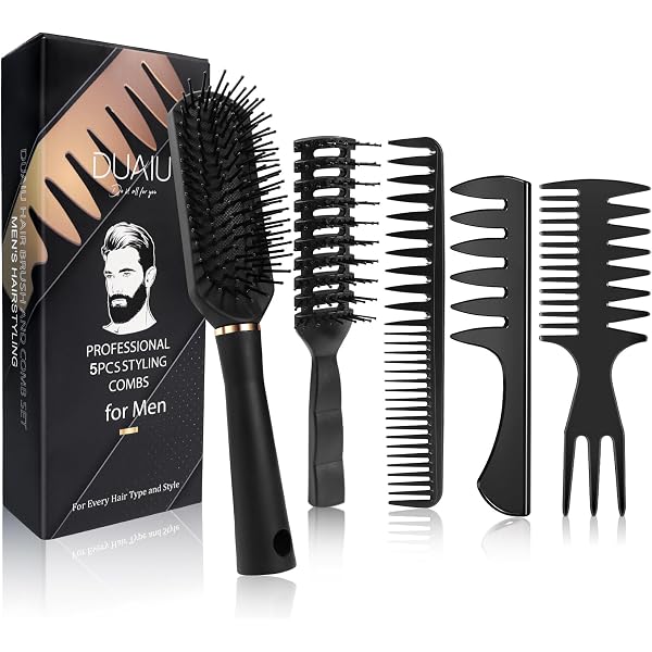 VOCOSTE Breitzahn Haarkamm – 12,2 Cm, Braun, Aus Kunststoff – Für Nasses & Trockenes Haar, Entwirrt Schonend