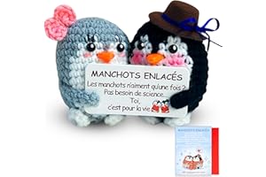 Sparkle x Lab Pingouins Amoureux, Cadeau Romantique, Saint-Valentin Anniversaire Mariage Noces, Cadeau Mariage, Cadeau Original & Amusant, Patate français Positive, Cadeau Anniversaire Femme Homme
