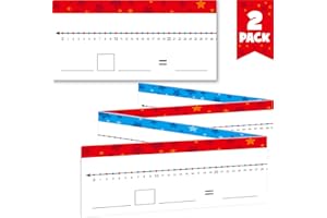 SPRITEGRU 2 Stück 0-120 Trocken abwischbare Zahlenstrahl-Tafel, Beschreibbare und abwischbare doppelseitige Tafel - 0-120 auf der einen Seite & leere Linie auf der anderen Seite, mathematische Whiteboard