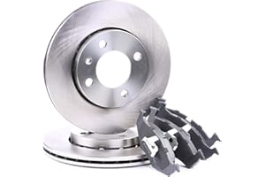 RIDEX Kit de discos de freno y pastillas 3405B0019 Eje delantero sin tornillos ventilado