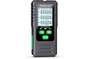 RDINSCOS EMF Meter, 3-in-1 Digital Electromagnetic Field Radiation Detector Hand-held Digital LCD EMF Detector, Great Tester for Home EMF Inspections, Office, Outdoor with a 9v Battery (RD630)