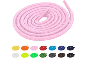 TBOC Schnürsenkel Rund Schuhbänder [90-120-140 cm] Ersatz Shoelaces aus Polyester für Sneakers Sportschuhe Laufschuhe Turnschuhe [Durchmesser 5 mm]. Kompatibel mit Nike Converse Adidas Vans Reebok