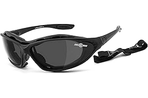 Chillout Rider® | Bikerbrille, Motorradbrille, Multifunktionsbrille, SUPER DEAL | beschlagfrei, winddicht, HLT® Kunststoff-Sicherheitsglas nach DIN EN 166 | Bikersonnenbrille: CR002