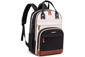 LOVEVOOK Plecak damski na laptopa 15,6", plecak szkolny, dla dziewcząt, nastolatków, wodoszczelny, dla chłopców, antykradzieżowy, do szkoły, na podróż, do pracy, lekki