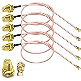 TUOLNK UFL SMA Coax Cable SMA Female to U.FL IPX RF Coaxial RG178 Pigtail Jumper Cable for WiFi Router Antenna Mini PCI to SM
