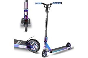 SUOTU Patinete Freestyle, Dirección de 360°, Ruedas de PU de 85A 110 mm, Scooter Freestyle para Niños Adolescente y Adultos, Capacidad Máxima de Carga: 100 kg, Aluminio