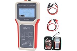 XTVTX Photovoltaic Solar Panel Tester, EY800W Solar Panel Tester, Installation Tester, Power Meter, Open-Circuit Voltage Detector, with Automatic MPPT Detection, LCD Display, for Photovoltai Panel