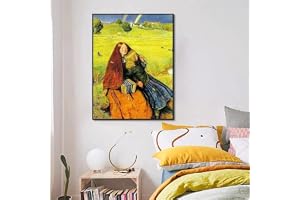John Everett Millais – The Blind Girl Berömd målning Vintage Poster Prints Canvas Väggkonstbild för vardagsrumsinredning 50x70cm Ramlös
