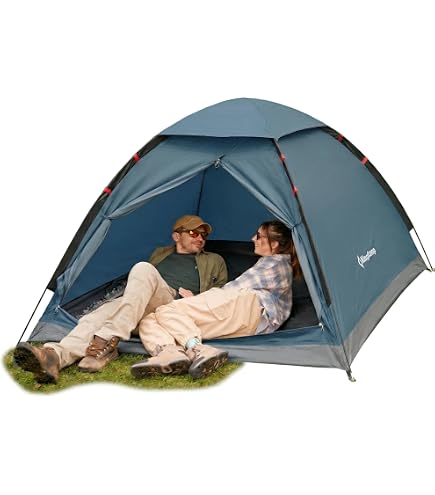 Camping Zelt Automatisches 2 Mann Personen Instant-Zelt Pop Up Kuppelzelt,Mit Abnehmbarer, Äußerer Zeltplane Wasserdicht Familien Wurfzelt,Für Trekking,Outdoor,Festival 2 people Sport & Freizeit