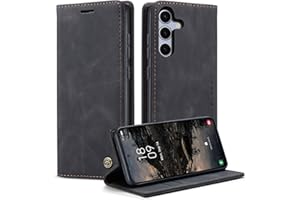 Monweicz Handyhülle für Samsung Galaxy S25 Plus Hülle Premium Lederhülle Klappbar Flip Case Tasche Magnet Kartenfach Standfunktion Klapphülle Schutzhülle für Samsung Galaxy S25 Plus - Schwarz