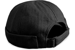 VIAUMBR Bonnet Docker Bob Casquette Chapeau Bonnet Casquettes Homme Femme Rétro