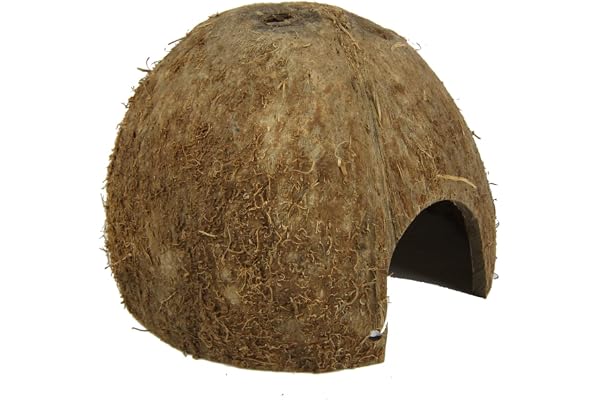 JBL Cocos Cava 1/2M, Coque de noix de coco servant de grotte pour aquariums et terrariums