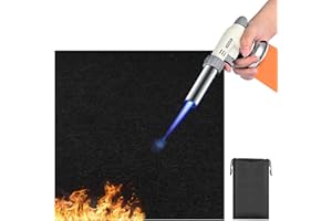 BouGPeng Tappetino per Braciere 50 x 50 cm Tappetino per Barbecue 5mm Non-combustibile Calore Tappetino Tappetino ignifugo per Grill e Braciere da Esterno