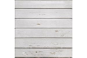 Commomy Pannelli murali 3D legno pannello da parete vintage, 10 pezzi, 30 x 30 cm, ​​legno pannelli per pareti decorativi rivestimento murale in PVC per salotto, camino, camera da letto, cucina