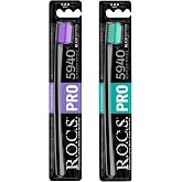 R.O.C.S. ROCS PRO BLACK 5940 ADET KIL İ&Ccedil;EREN SOFT DİŞ FIR&Ccedil;ASI - 2 ADET MOR-YEŞİL