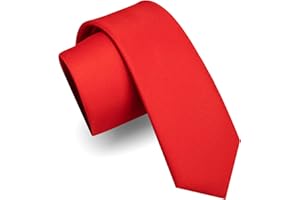 JEMYGINS Corbata Estrecha de Hombre Mate Lisa 6cm