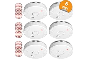 ELRO FS1805M FS1805 6-Pack Rauchmelder mit Magnetklebe Kit-5 Jahre Batterie und Garantie/DIN EN14604, 6 Stück